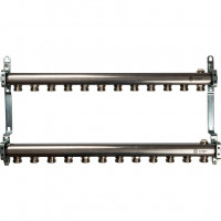 Коллектор STOUT из нержавеющей стали для радиаторной разводки 12 вых. SMS 0923 000012