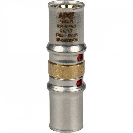 Муфта соединительная STOUT равнопроходная прессовая 16x16 SFP-0003-001616