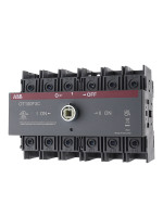 Реверсивный рубильник ABB OT100F3C до 100А 3х-полюсный для установки на DIN-рейку или монтажную плату без ручки 1SCA105008R1001