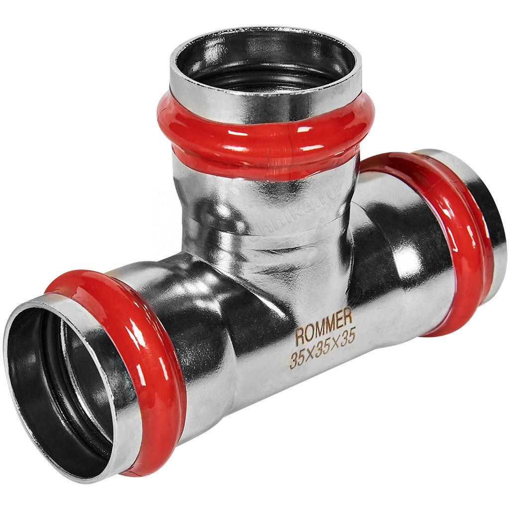 Тройник Rommer равнопроходной ВПр 35 RSS-0013-000035