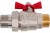 Шаровый кран VALTEC BASE с полусгоном, 3/4 наружная-наружная VT.226.N.05