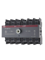 Реверсивный рубильник ABB OT125F3C до 125А 3х-полюсный для установки на DIN-рейку или монтажную плату без ручки 1SCA105037R1001