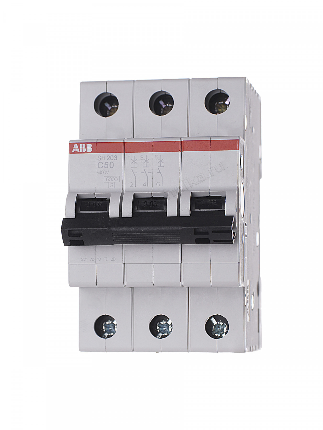 Автоматический выключатель ABB 3-полюсный SH203 C50 2CDS213001R0504