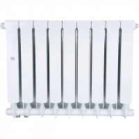 Биметаллический радиатор STOUT Space 500 9 секции нижнее правое подключение SRB-0320-050009