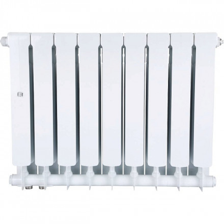 Биметаллический радиатор STOUT Space 500 9 секции нижнее правое подключение SRB-0320-050009