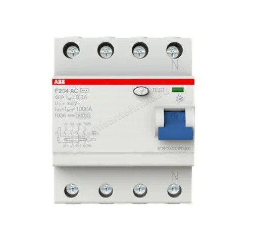 УЗО ABB 4 модуля F204  АС-40/0,3 2CSF204001R3400