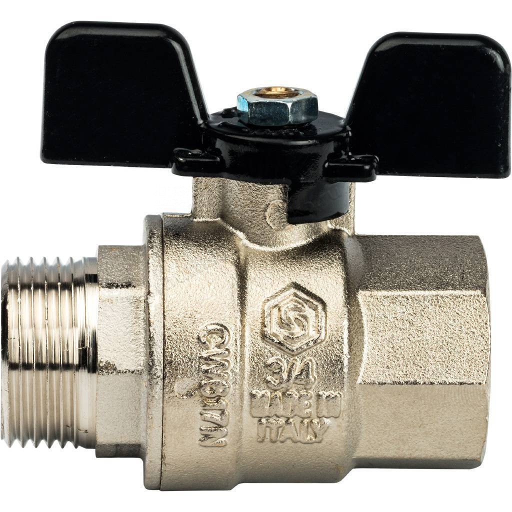 Кран Stout шаровой полнопроходной бабочка 3/4" SVB-0004-000020