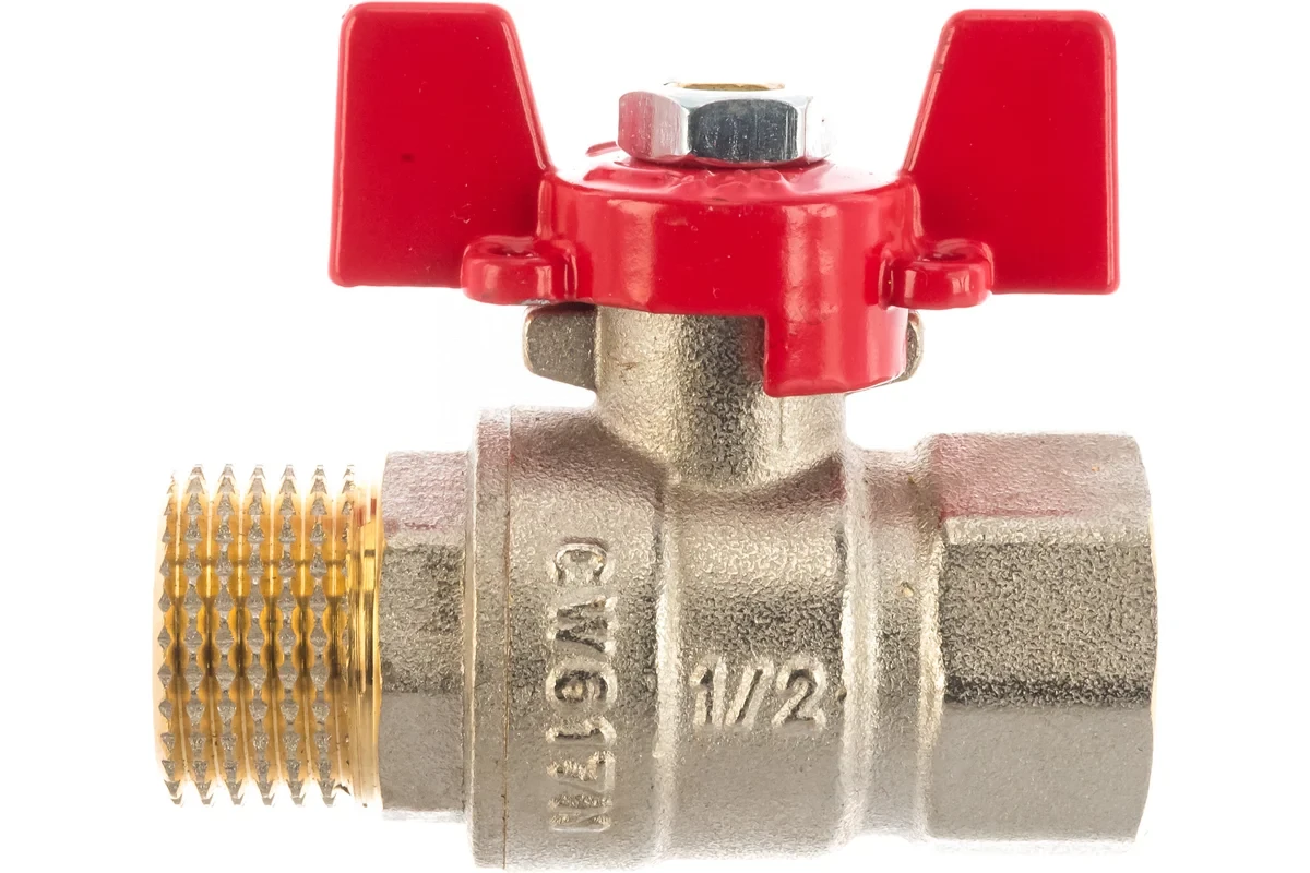 Кран Rommer шаровой 1/2" полнопроходной ВН/НР RBV-0004-0210215