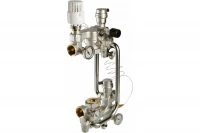 Насосно-смесительный узел Valtec для теплого пола Combi 180мм с термоголовкой VT.COMBI.0.180