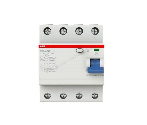 УЗО ABB 4 модуля F204  АС-63/0,1 2CSF204001R2630