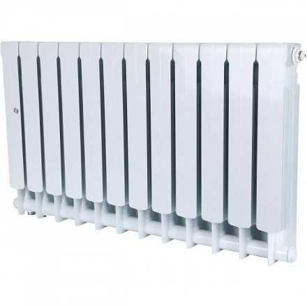 Биметаллический радиатор STOUT Space 500 12 секции нижнее правое подключение SRB-0320-050012