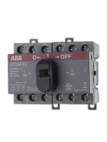 Реверсивный рубильник ABB OT25F3С до 25А 3х-полюсный для установки на DIN-рейку или монтажную плату с ручкой 1SCA104863R1001