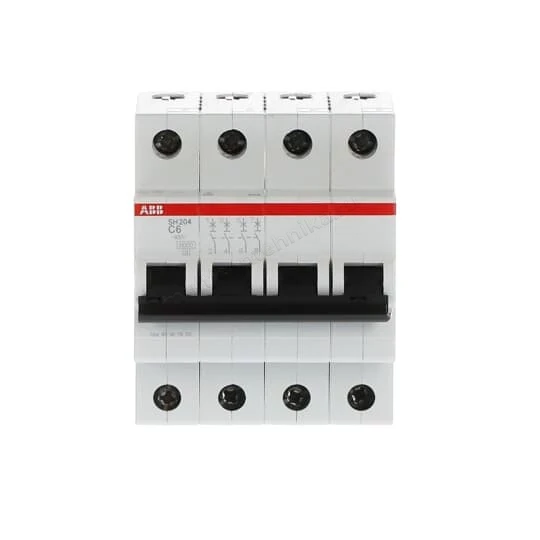 Автоматический выключатель ABB 4-полюсный SH204 C6 2CDS214001R0064