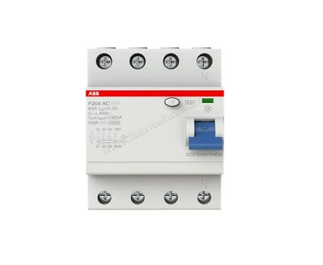 УЗО ABB 4 модуля F204  АС-63/0,3 2CSF204001R3630