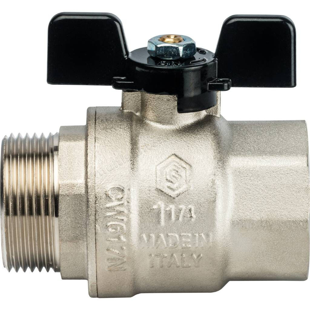 Кран Stout шаровой полнопроходной бабочка 1 1/4" SVB-0004-000032