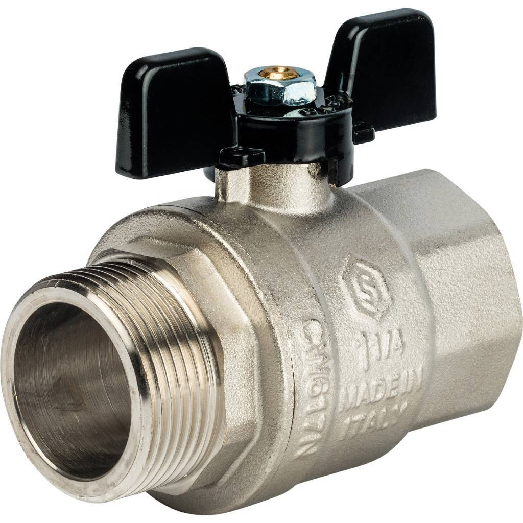 Кран Stout шаровой полнопроходной бабочка 1 1/4" SVB-0004-000032