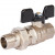 Кран Stout шаровой с американкой полнопроходной бабочка 1/2" SVB-0007-000015