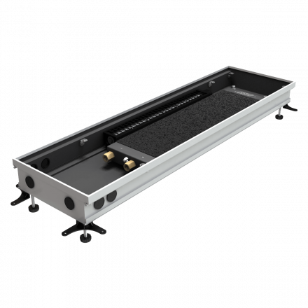 Конвектор ASKON внутрипольный водяной КВП-В 65/170/600 АСКОН с вентилятором (с решеткой)