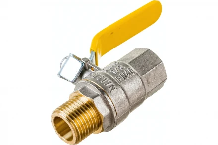 Шаровой кран VALTEC VALGAS газовый, стальная рукоятка, 1/2 в/н. VT.272.N.04