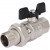 Кран Stout шаровой с американкой полнопроходной бабочка 3/4" SVB-0007-000020