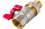 Кран Rommer шаровой 1/2" полнопроходной с американкой ВН/НР RBV-0005-0510215