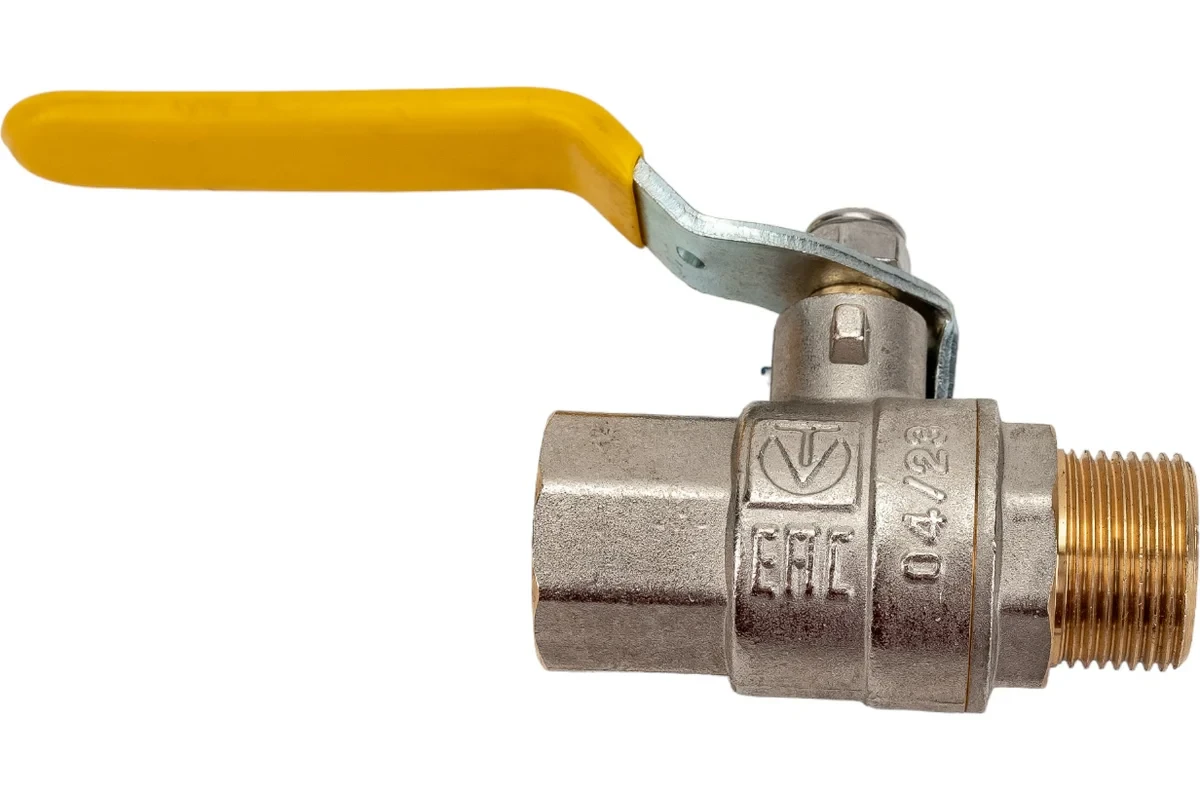 Шаровый кран VALTEC VALGAS газовый, стальная рукоятка, 3/4 в/н VT.272.N.05