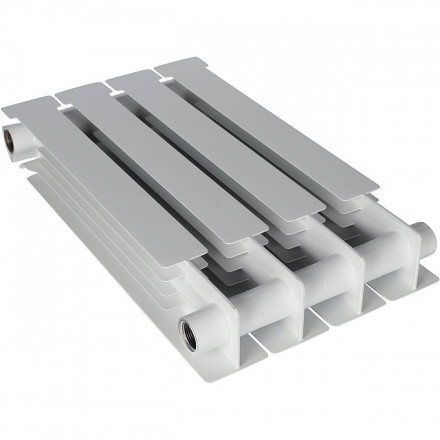 Биметаллический радиатор STOUT Alpha 500 4 секции боковое подключение SRB-2310-050004