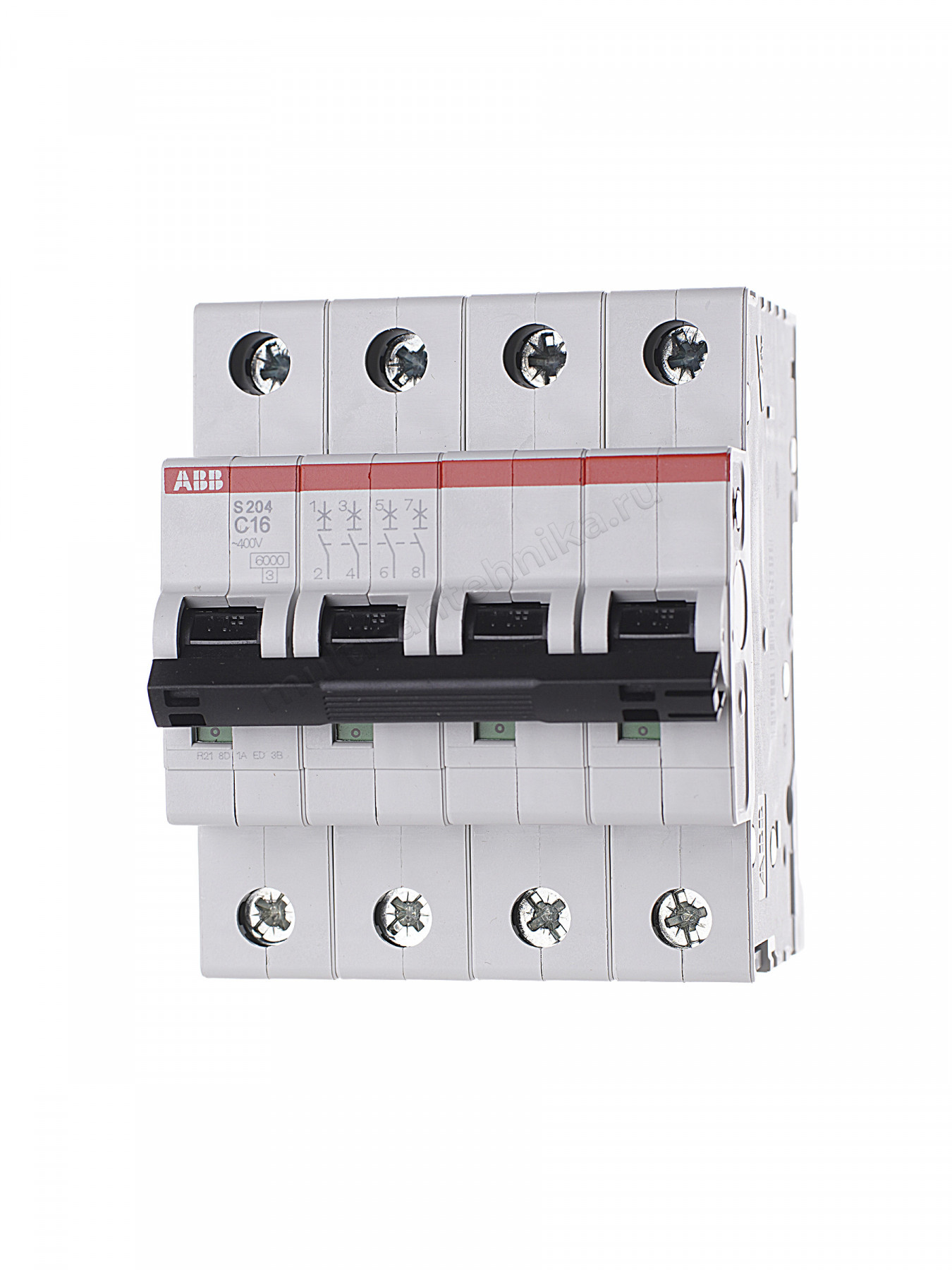 Автоматический выключатель ABB 4-полюсный S204 C16 2CDS254001R0164