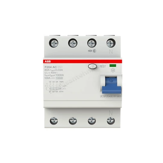 УЗО ABB 4 модуля F204  АС-80/0,03 2CSF204001R1800