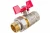 Кран Rommer шаровой 3/4" полнопроходной с американкой ВН/НР RBV-0005-0510220