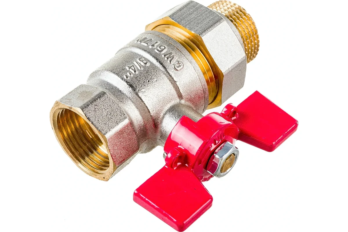 Кран Rommer шаровой 3/4" полнопроходной с американкой ВН/НР RBV-0005-0510220