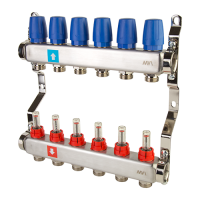Коллекторная группа MVI из нержавеющей стали в сборе с расходомерами, 6 вых. MS.506.06