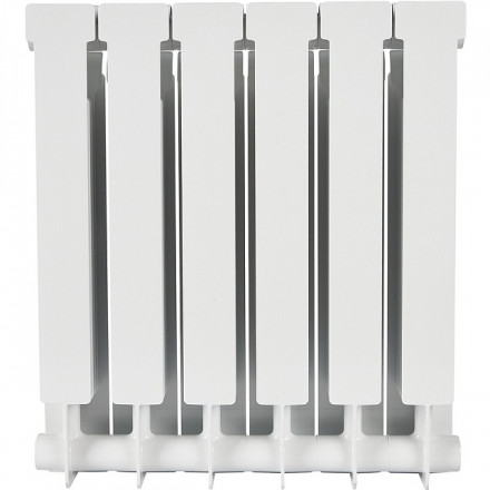 Биметаллический радиатор STOUT Alpha 500 6 секции боковое подключение SRB-2310-050006