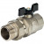 Кран Stout шаровой с американкой полнопроходной бабочка 1 1/4" SVB-0007-000032