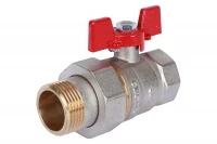 Кран Rommer шаровой 1" полнопроходной с американкой ВН/НР RBV-0005-0510225