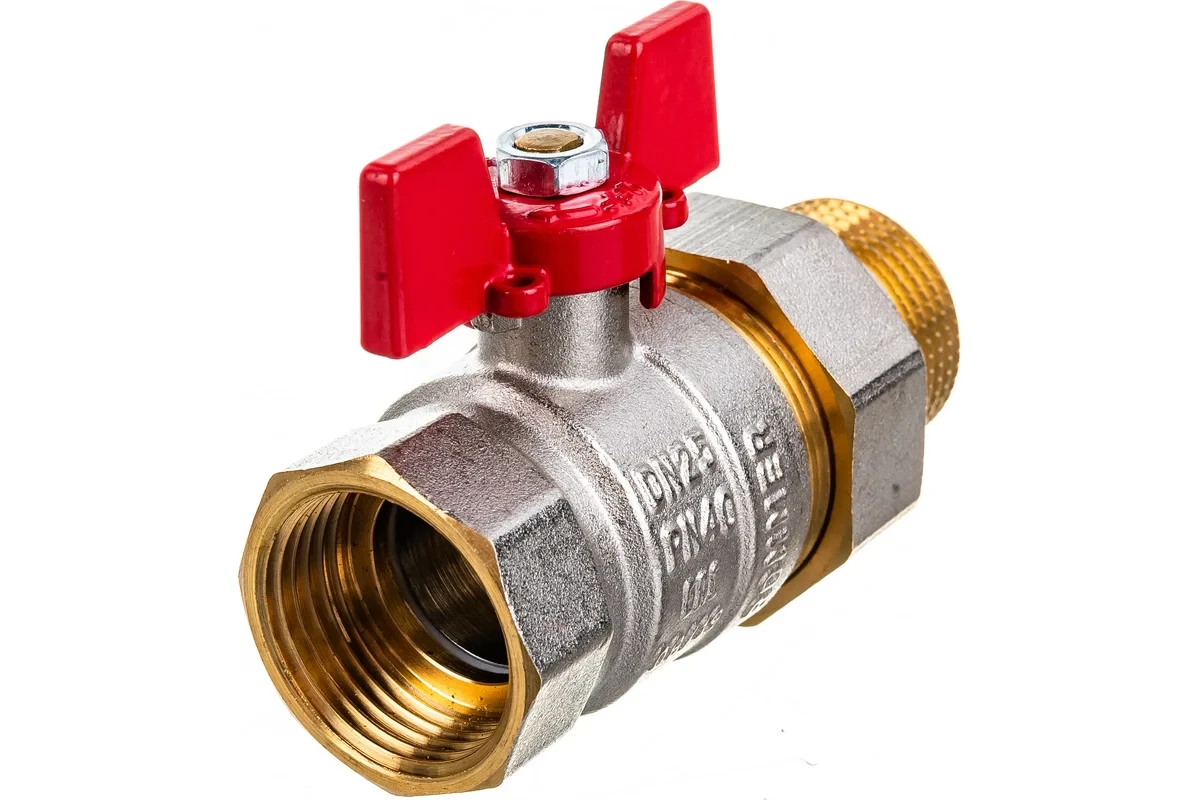 Кран Rommer шаровой 1" полнопроходной с американкой ВН/НР RBV-0005-0510225