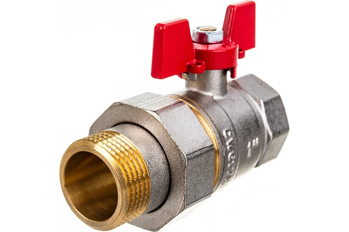 Кран Rommer шаровой 1" полнопроходной с американкой ВН/НР RBV-0005-0510225