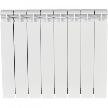 Биметаллический радиатор STOUT Alpha 500 8 секции боковое подключение SRB-2310-050008