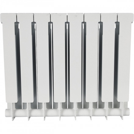 Биметаллический радиатор STOUT Alpha 500 8 секции боковое подключение SRB-2310-050008