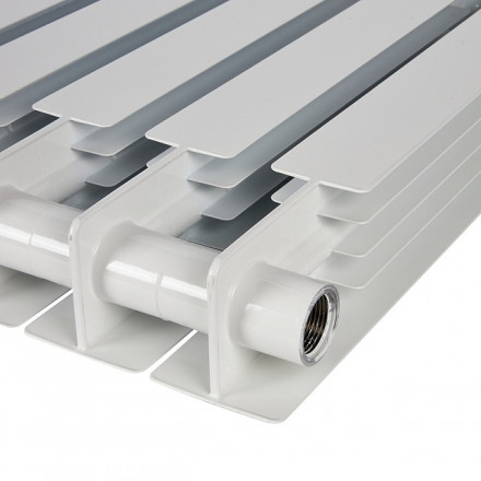 Биметаллический радиатор STOUT Alpha 500 8 секции боковое подключение SRB-2310-050008