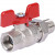 Кран Stout шаровой с американкой полнопроходной бабочка 1/2" с EPDM уплотнением SVB-1007-000015
