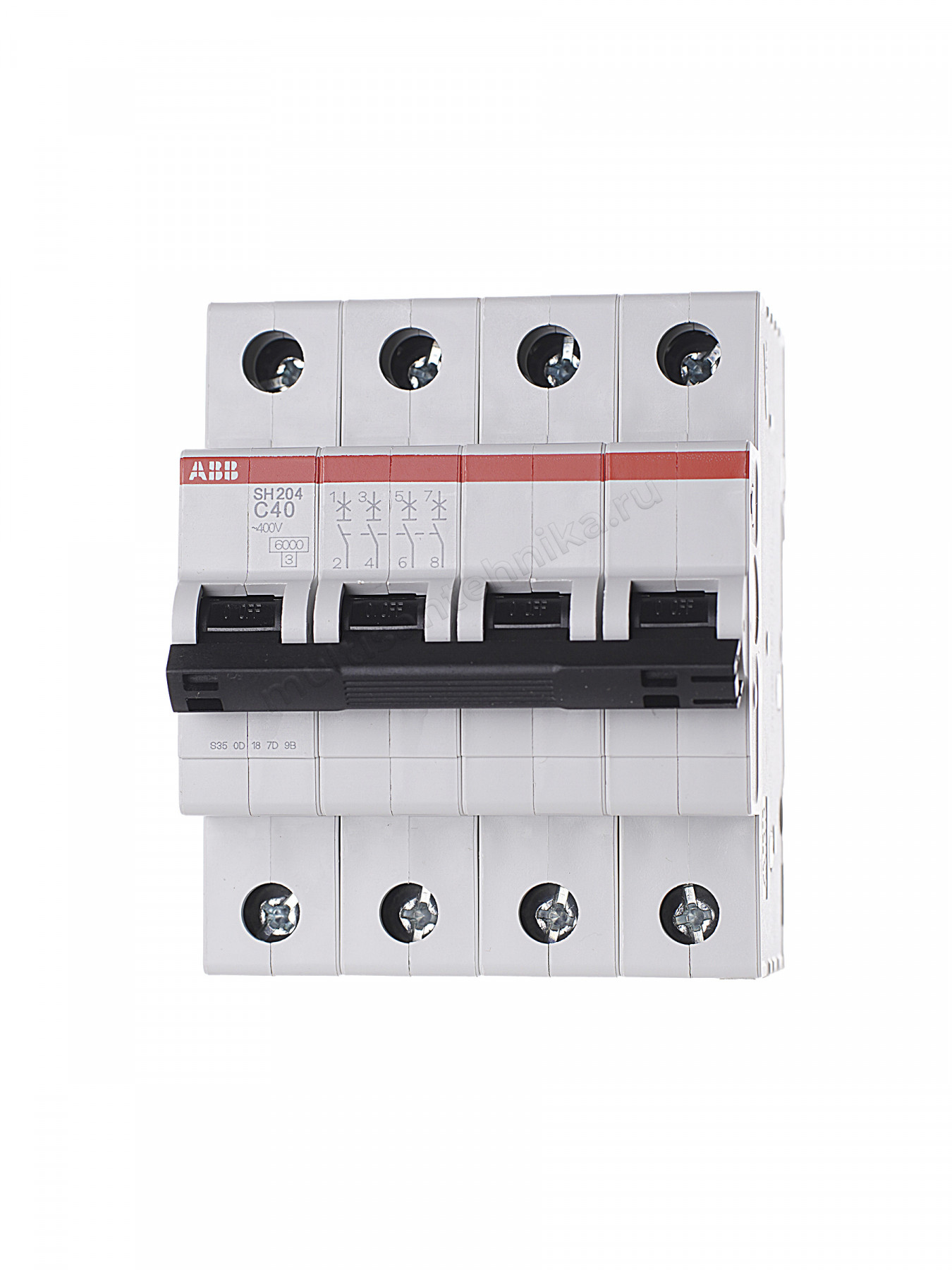 Автоматический выключатель ABB 4-полюсный SH204 C40 2CDS214001R0404