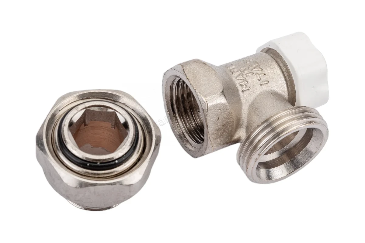 Клапан Stout угловой запорно-балансировочный с уплотнителем 1/2" SVL-1156-100015