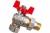Кран Rommer шаровой 1/2" полнопроходной угловой с американкой ВН/НР RBV-0006-0610215