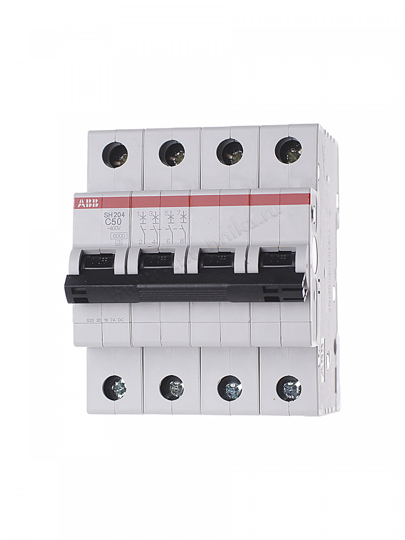 Автоматический выключатель ABB 4-полюсный SH204 C50 2CDS214001R0504