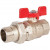 Кран Stout шаровой с американкой полнопроходной бабочка 1" с EPDM уплотнением SVB-1007-000025
