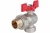 Кран Rommer шаровой 3/4" полнопроходной угловой с американкой ВН/НР RBV-0006-0610220