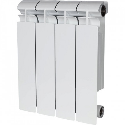 Биметаллический радиатор STOUT Alpha 350 4 секции боковое подключение SRB-2310-035004