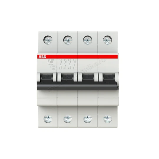 Автоматический выключатель ABB 4-полюсный SH204 C63 2CDS214001R0634