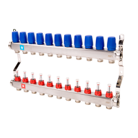 Коллекторная группа MVI из нержавеющей стали в сборе с расходомерами, 11 вых. MS.511.06